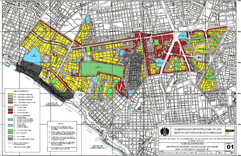 Zoning Magdalena Del Mar DWG Block for AutoCAD
