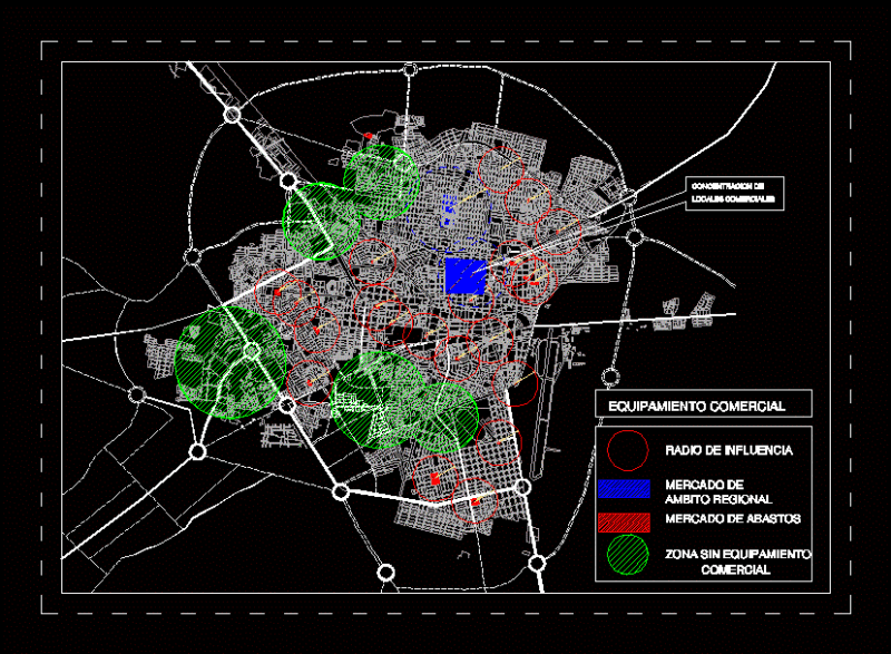 Zoning Of Commerce Chiclayo DWG Block for AutoCAD