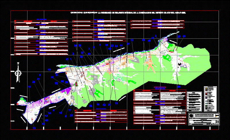 Zoning Vitarte Art District DWG Block for AutoCAD