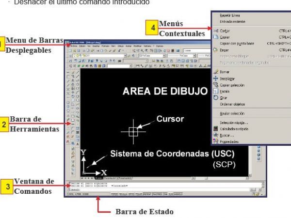 Coordenadas cursor autocad