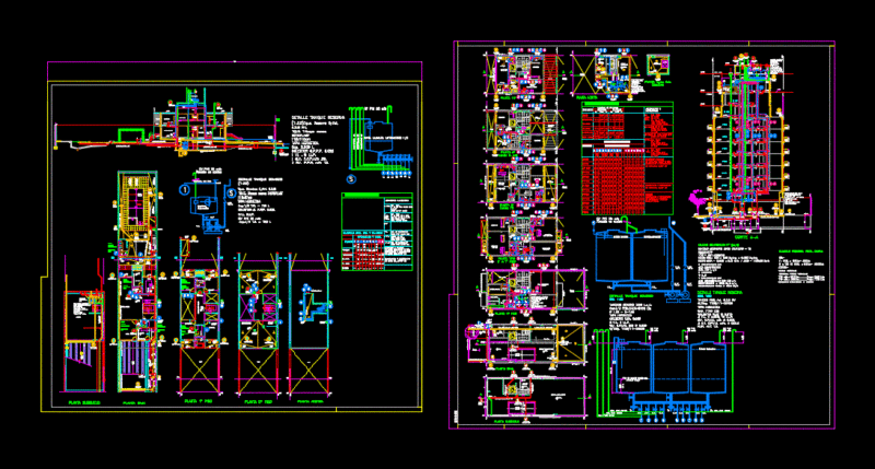 A Plumbing – Family House DWG Detail for AutoCAD