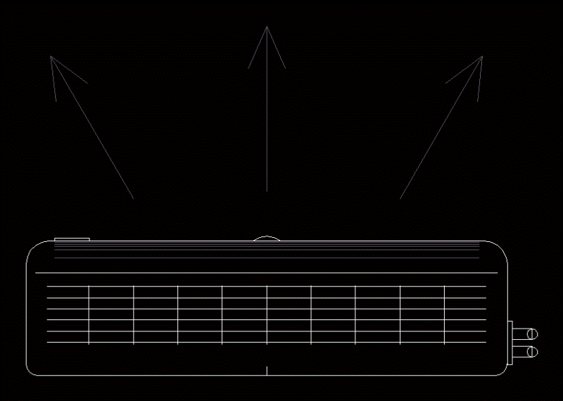 Air Conditioning Condenser DWG Plan for AutoCAD
