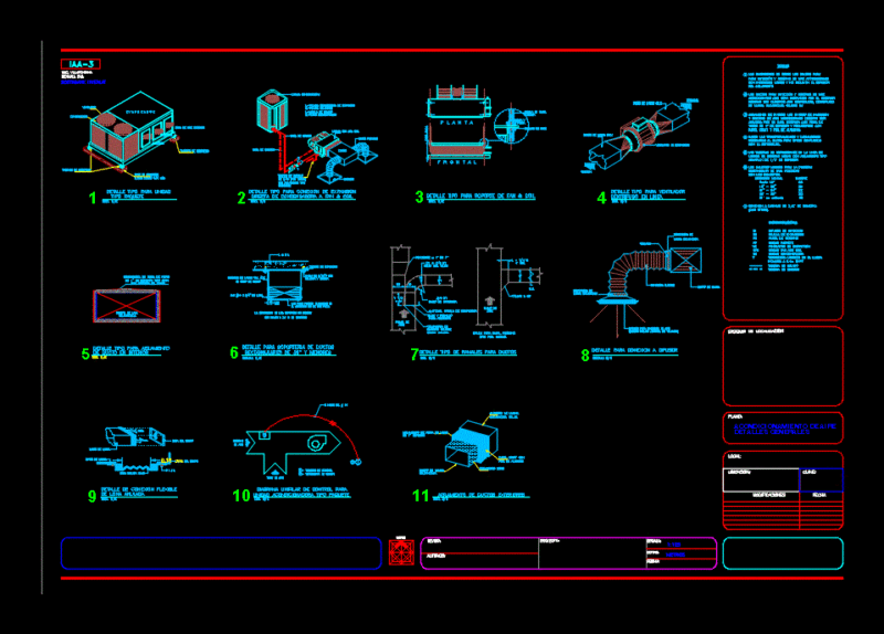 Air Conditioning Details DWG Detail for AutoCAD