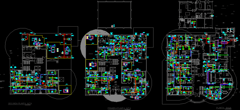 Air Conditioning Duct Hospital DWG Block for AutoCAD