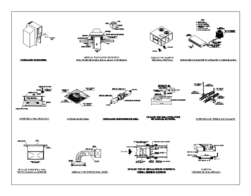 Air Conditioning DWG Detail for AutoCAD