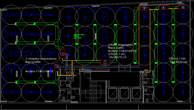 Air Conditioning DWG Section for AutoCAD