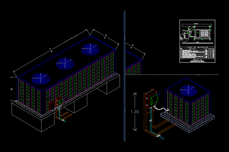 Air Handlers 2D DWG Block for AutoCAD
