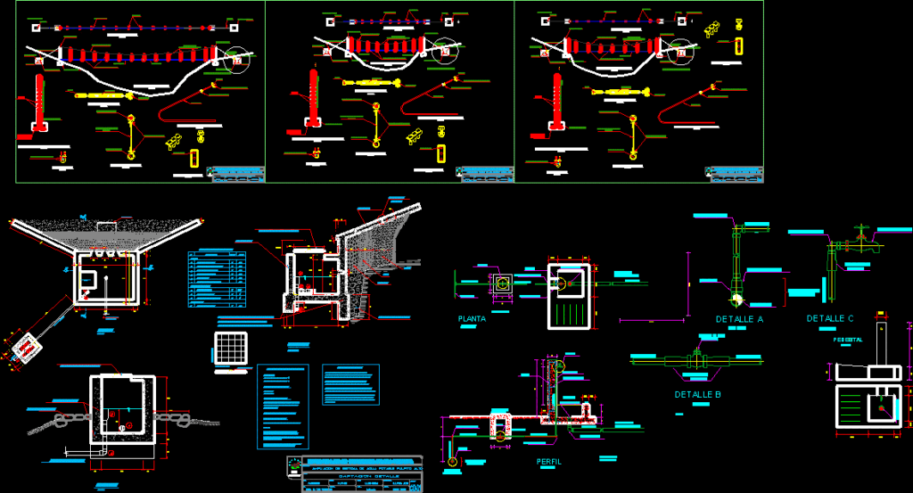 Amplification System Drinking Water DWG Detail for AutoCAD