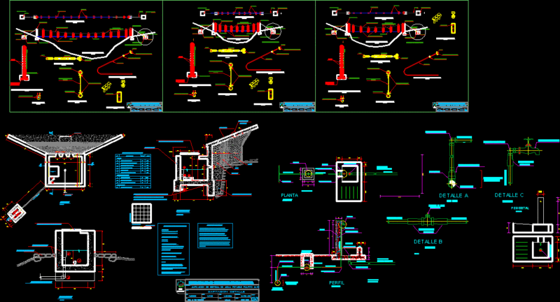 Amplification System Drinking Water DWG Detail for AutoCAD