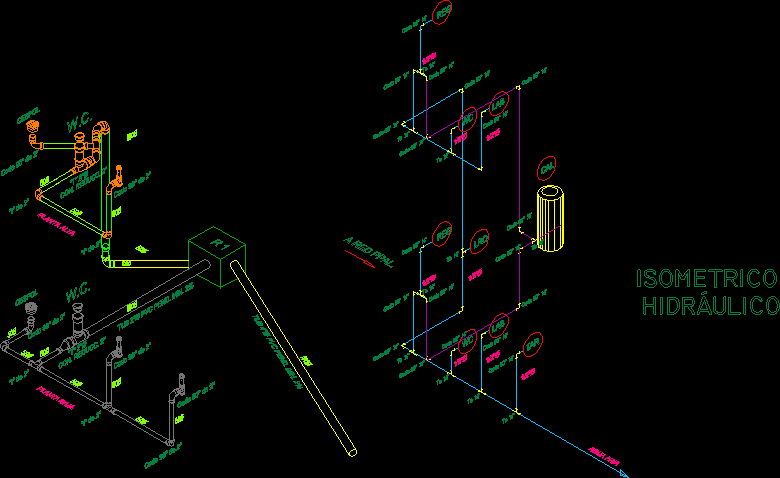 An Installation Plumbing Isometrics Dwg Block For Autocad Designs Cad