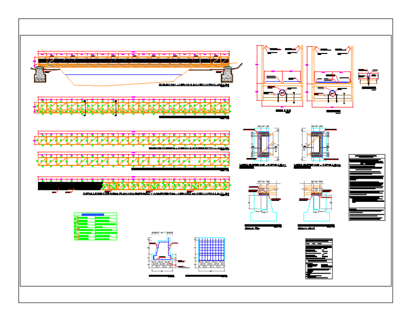 Aqueduct Of 28 Meters Metal DWG Full Project for AutoCAD