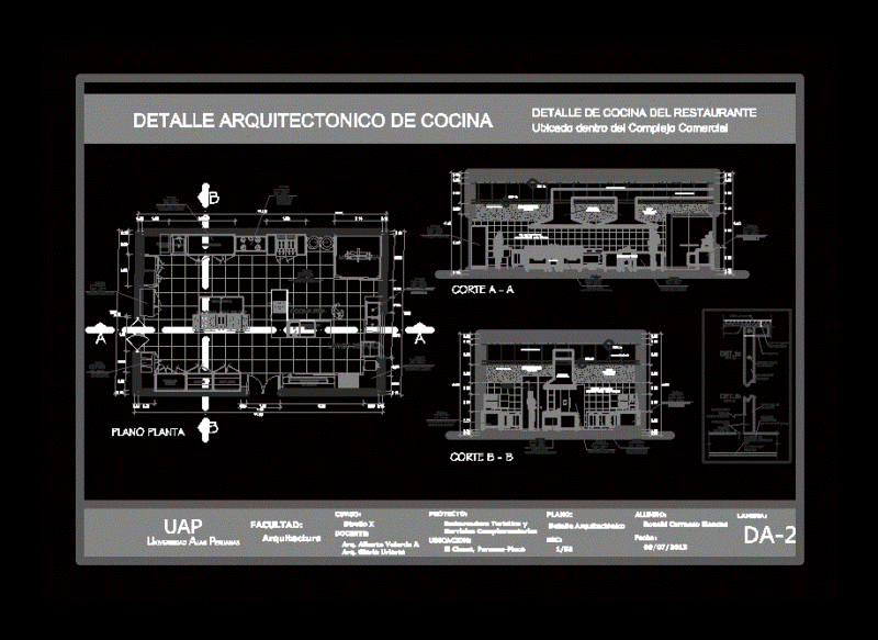 Architectural Kitchen DWG Detail for AutoCAD