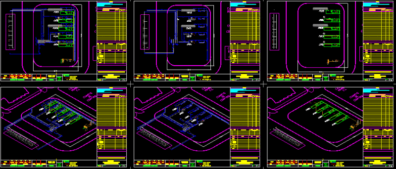 Area Process DWG Block for AutoCAD