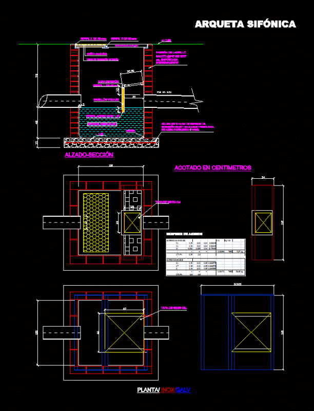 Arqueta Siphon DWG Block for AutoCAD