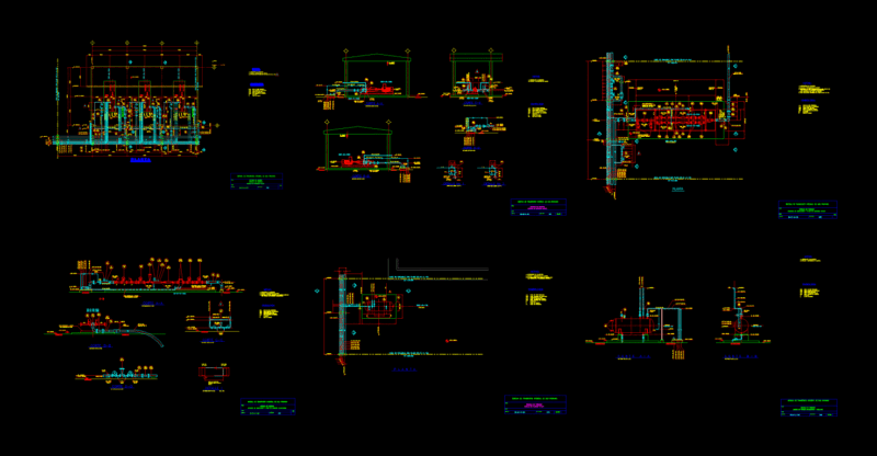 Arrangement Of Pipes Gas Pumping Station 0 DWG Block for AutoCAD
