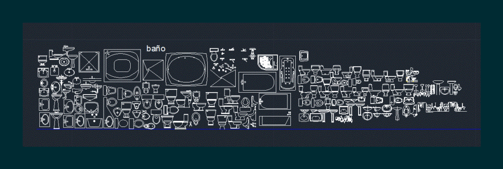 Artifacts Bathrooms DWG Elevation for AutoCAD