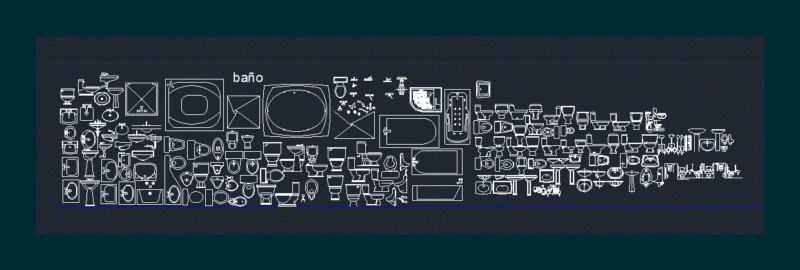 Artifacts Bathrooms DWG Elevation for AutoCAD