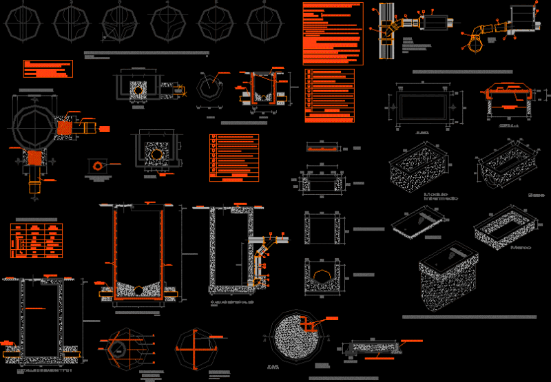 Association Las Vegas – Drainage DWG Block for AutoCAD