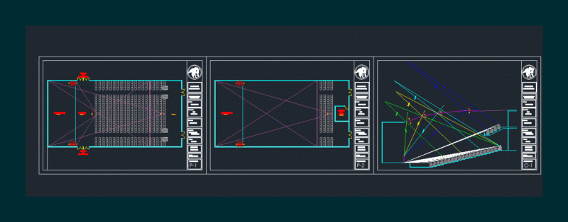 Auditorium DWG Block for AutoCAD