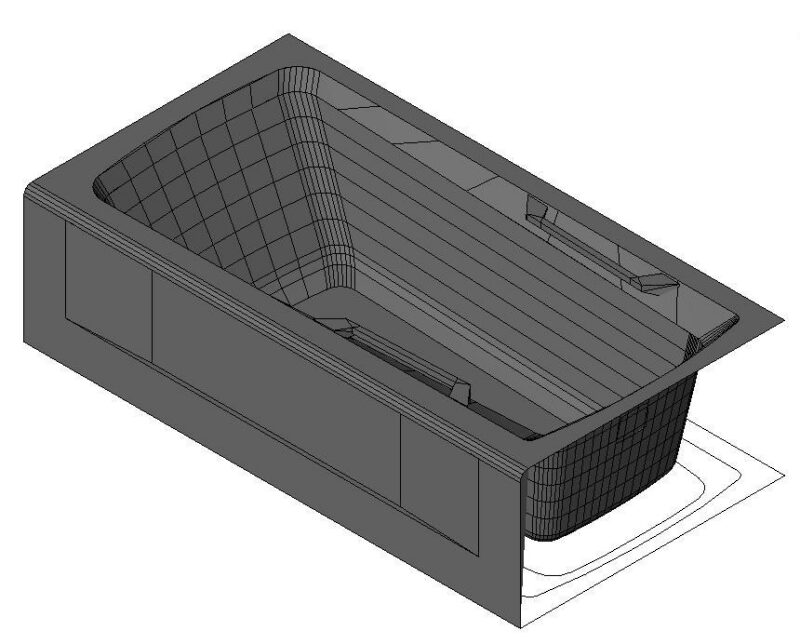 BaÑEra De Hidromasajes 3D RFA Model