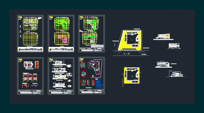 Bank Training Center DWG Plan for AutoCAD