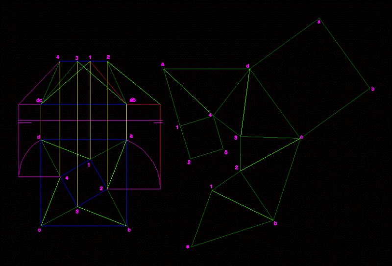 Based Truncated Pyramid Rotated DWG Block for AutoCAD