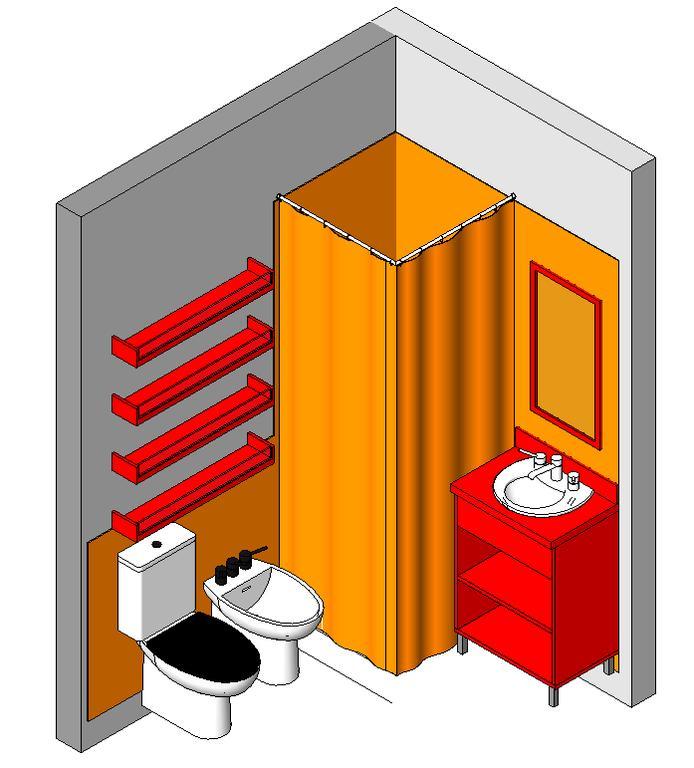 Bath Bathroom 3D RVT Model for Revit