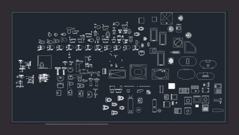 Bath Blocks DWG Detail for AutoCAD