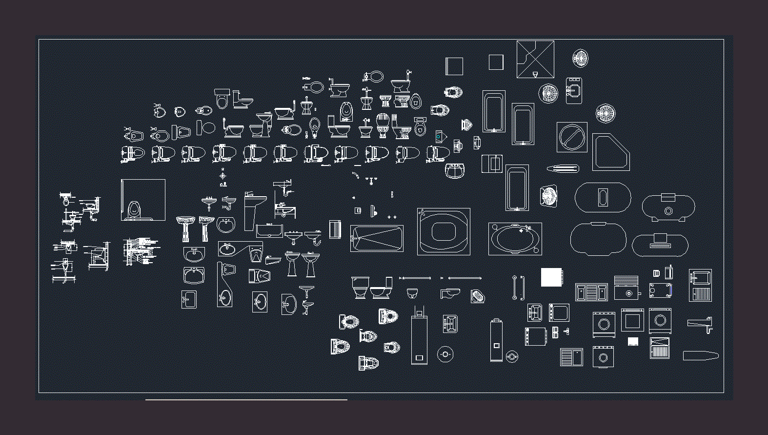 мебель в плане dwg