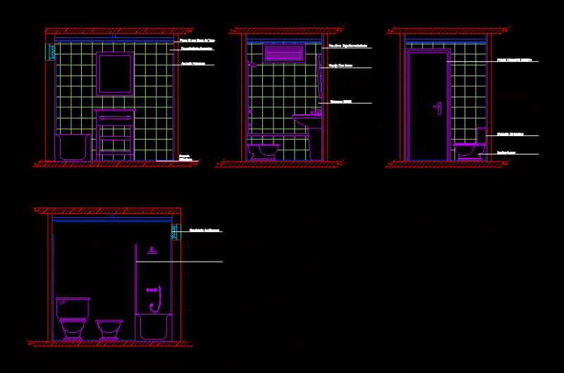 Bath DWG Block for AutoCAD
