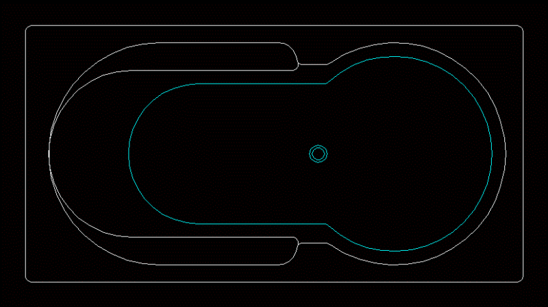 Bath Plan 2D DWG Block for AutoCAD
