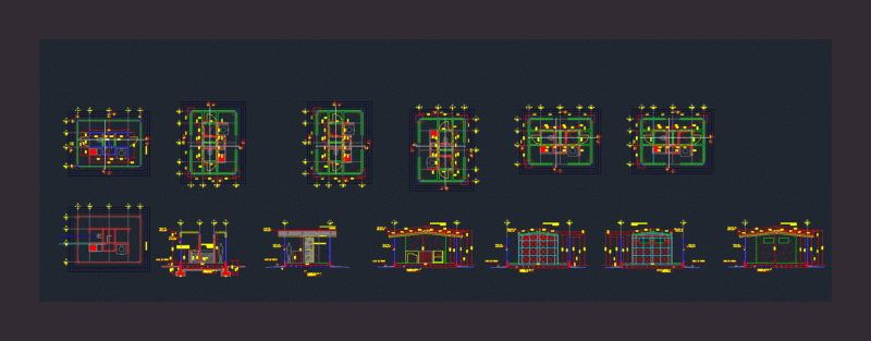 Bathroom – Kitchen Field DWG Model for AutoCAD