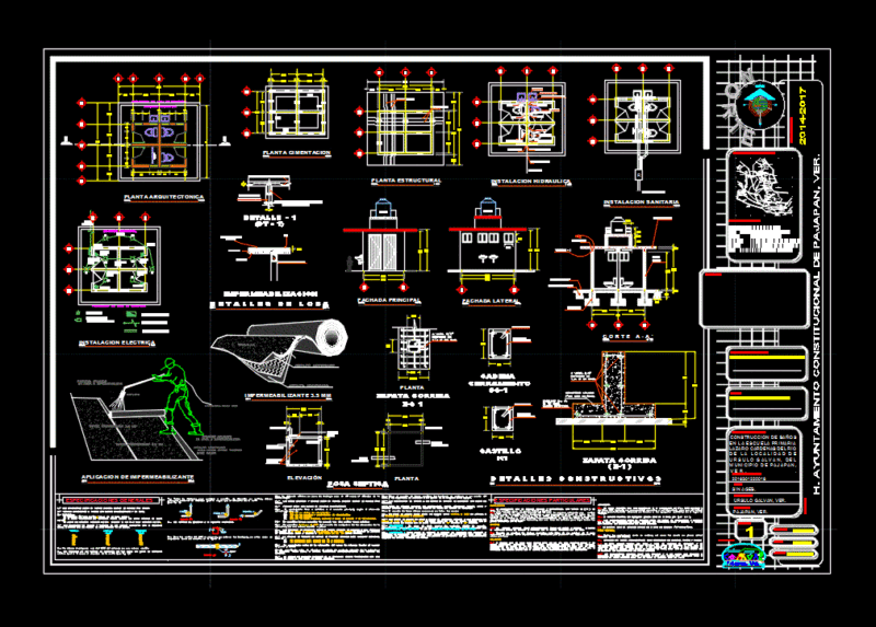 Bathroom Biodigesters DWG Section for AutoCAD