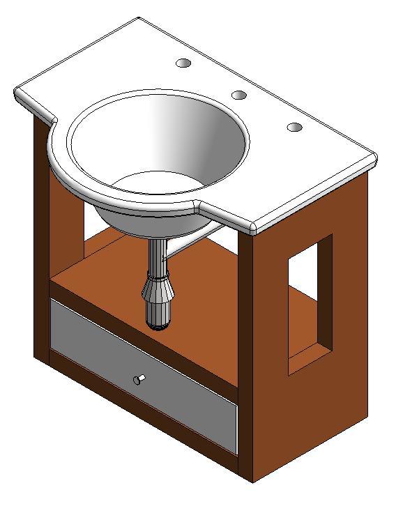 Bathroom Cabinet 3D RFA Model