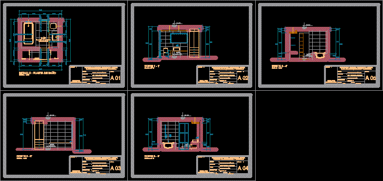 Bathroom Design DWG Plan for AutoCAD • Designs CAD - Bathroom Design Dwg Plan For AutocaD 94932