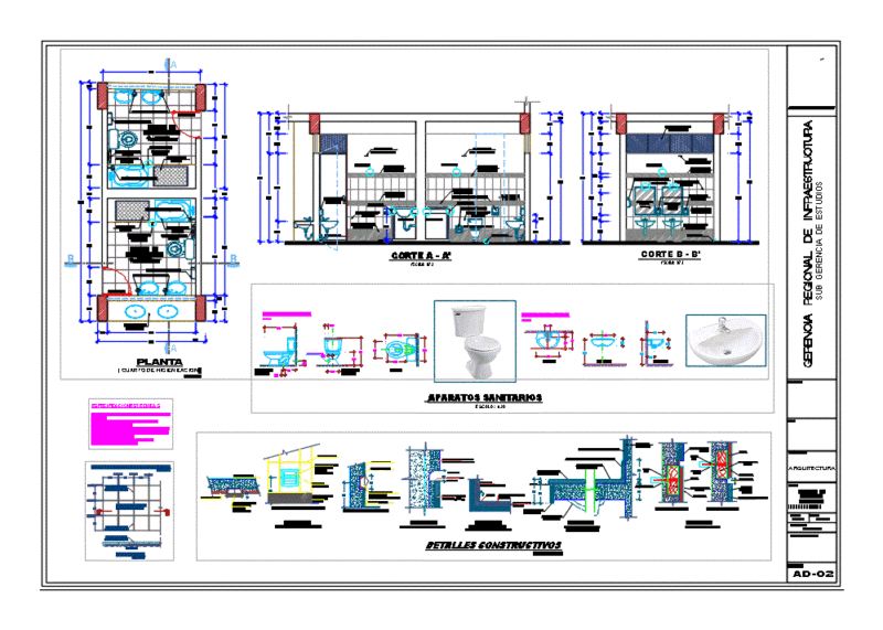 Bathroom Detail DWG Detail for AutoCAD