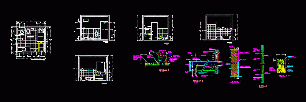 Bathroom Detail DWG Plan for AutoCAD • Designs CAD