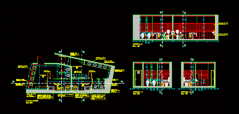 Bathroom Detail Public1 DWG Full Project for AutoCAD