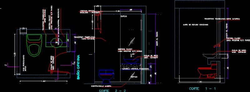Bathroom DWG Block for AutoCAD