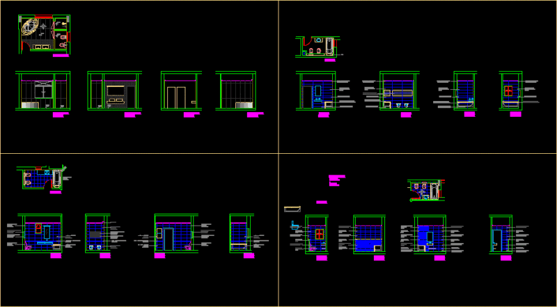Bathroom DWG Plan for AutoCAD