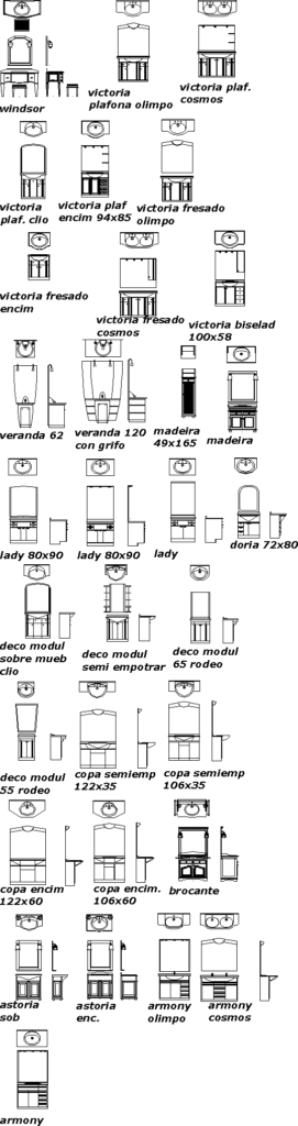 Bathroom Fittings DWG Block for AutoCAD