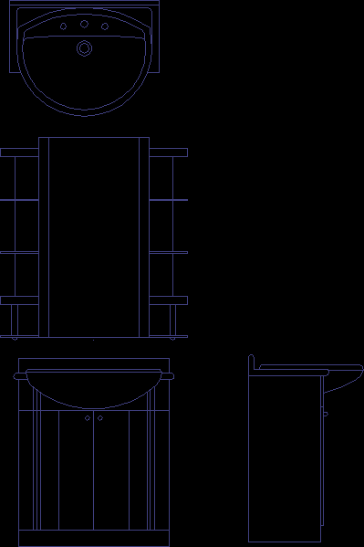Bathroom Furniture DWG Block for AutoCAD • Designs CAD
