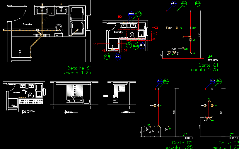 Bathroom Isometric DWG Block for AutoCAD • Designs CAD