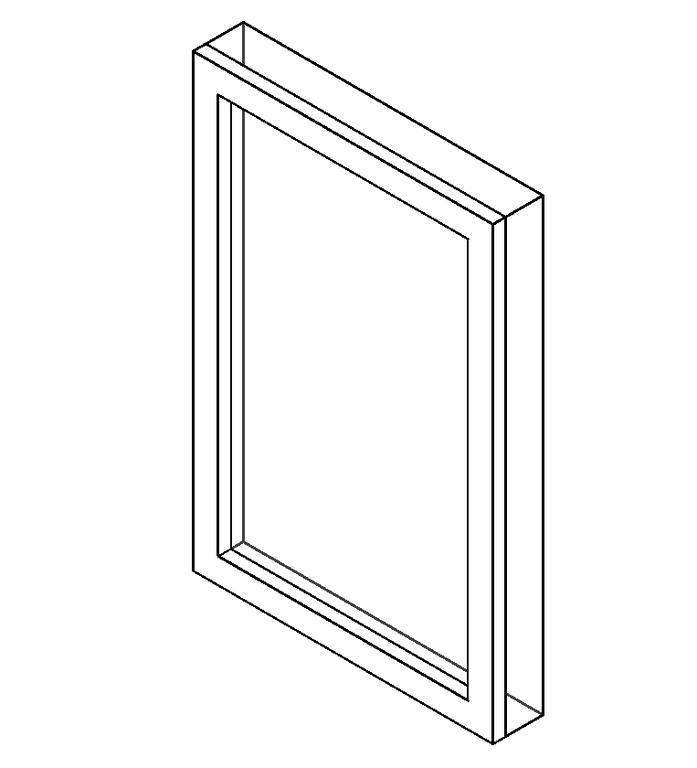 Bathroom Mirror 3D DWG Model for AutoCAD • Designs CAD