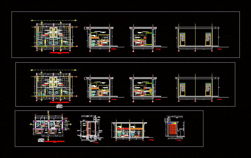 Bathroom Modules DWG Detail for AutoCAD