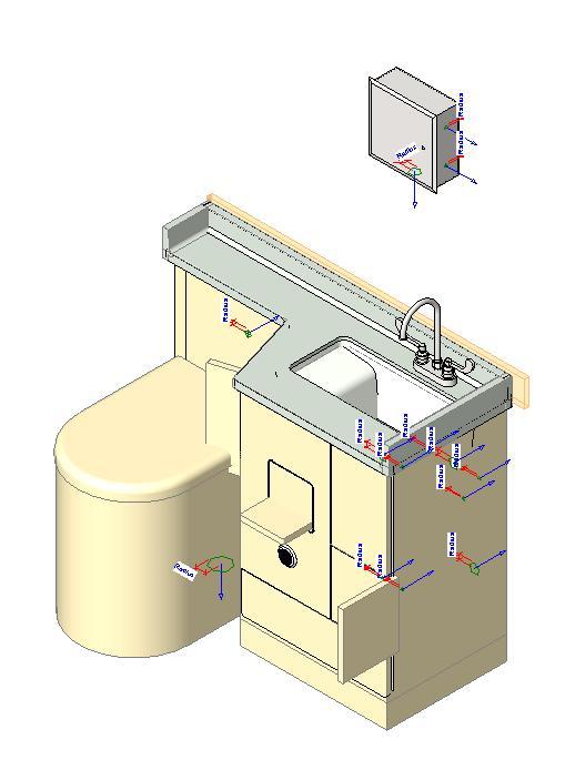 Bathroom Plane 3D RFA Model