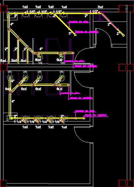 Bathroom Plumbing DWG Detail for AutoCAD â€¢ Designs CAD