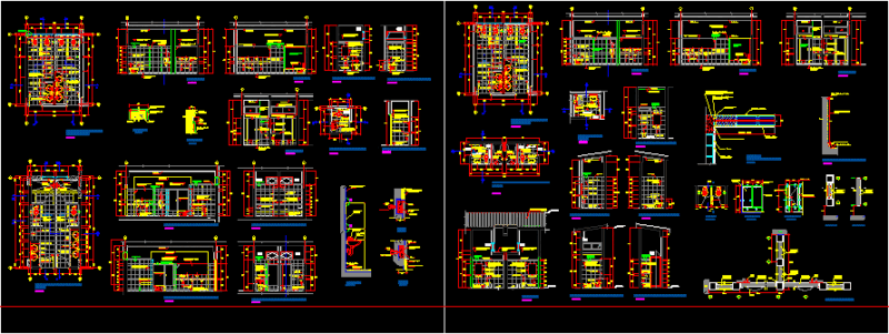 Bathrooms Project DWG Full Project for AutoCAD