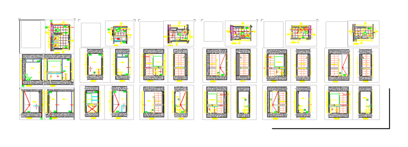 Baths DWG Detail for AutoCAD