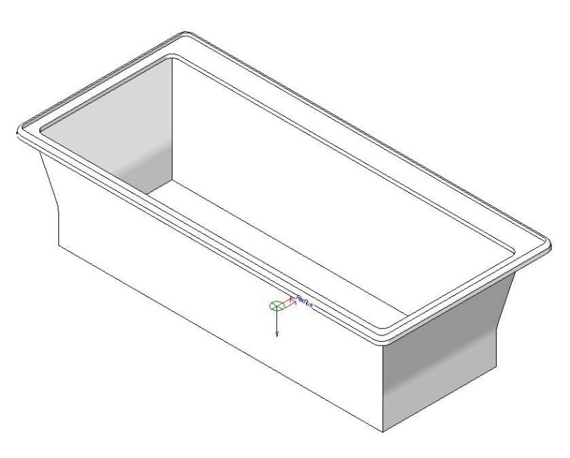 Bathtub 3D DWG Model for AutoCAD
